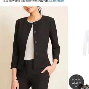 Ann Taylor Crew Neck Suit Jacket